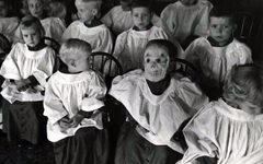 choir children wearing mask
