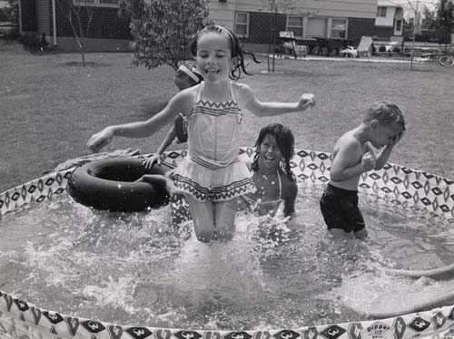 Ramona in the pool